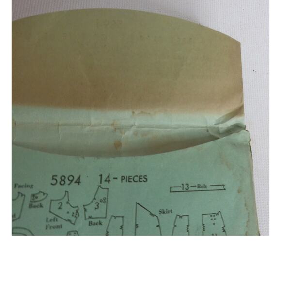 Vintage 1920s Butterick Pattern Including New Delton Delineator Style 5894 Uncut - Picture 9 of 10